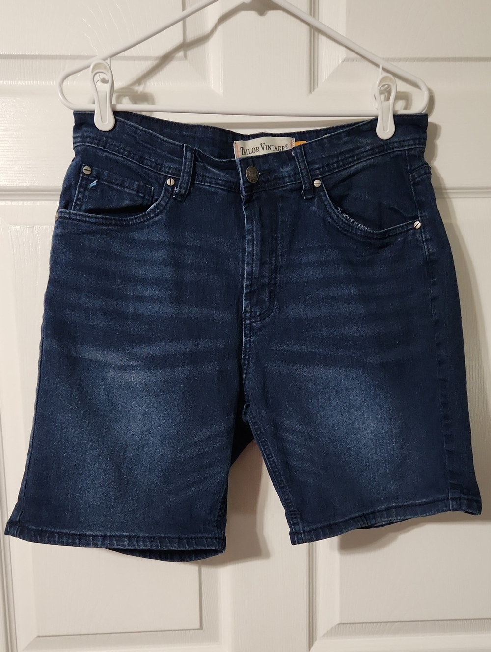 Tailor Vintage Men's Indigo Denim Jean Shorts, Size 32